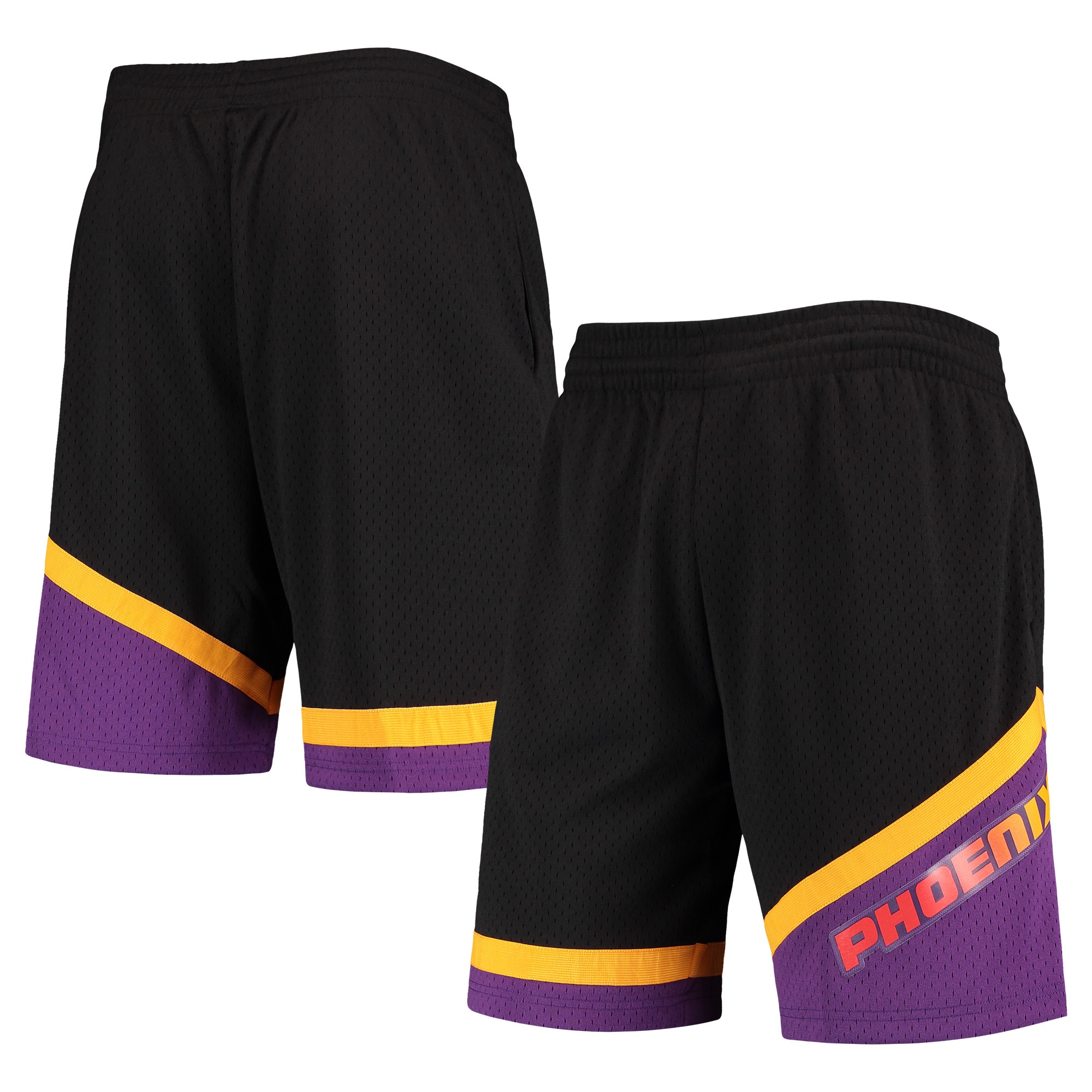 Men's Mitchell \u0026 Ness Black Phoenix Suns 1999-00 Hardwood Classics Swingman Shorts